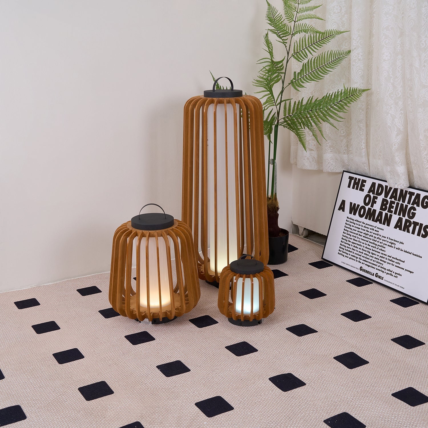 Portable Lantern Exterior Light - Black Outdoor Light, Outdoor Wall Light, detail 55
