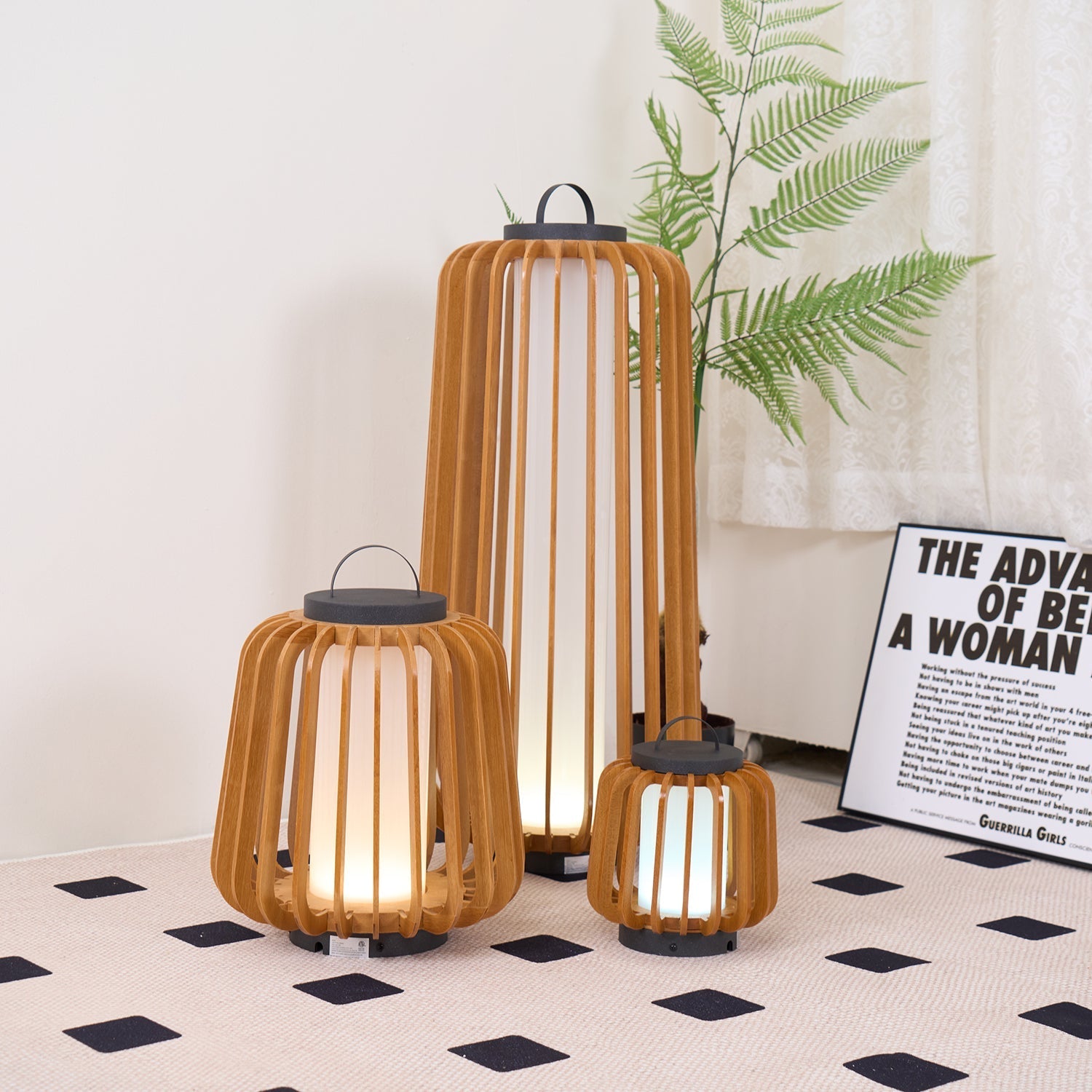 Portable Lantern Exterior Light - Black Outdoor Light, Outdoor Wall Light, detail 45