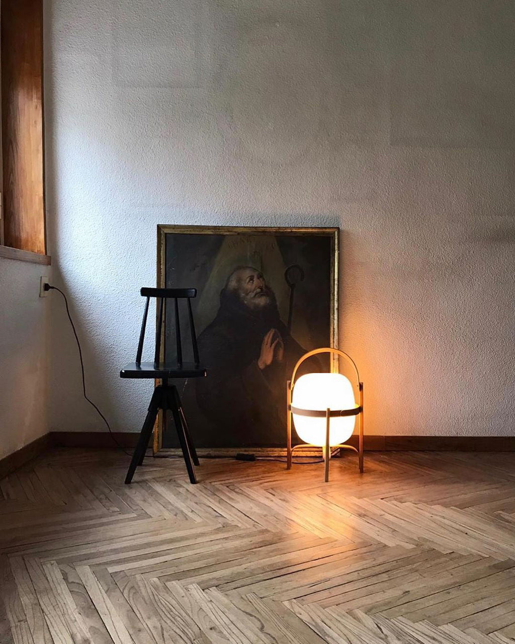 Portable Lantern Glass Table Light, Bedside Table Lamp, detail 34