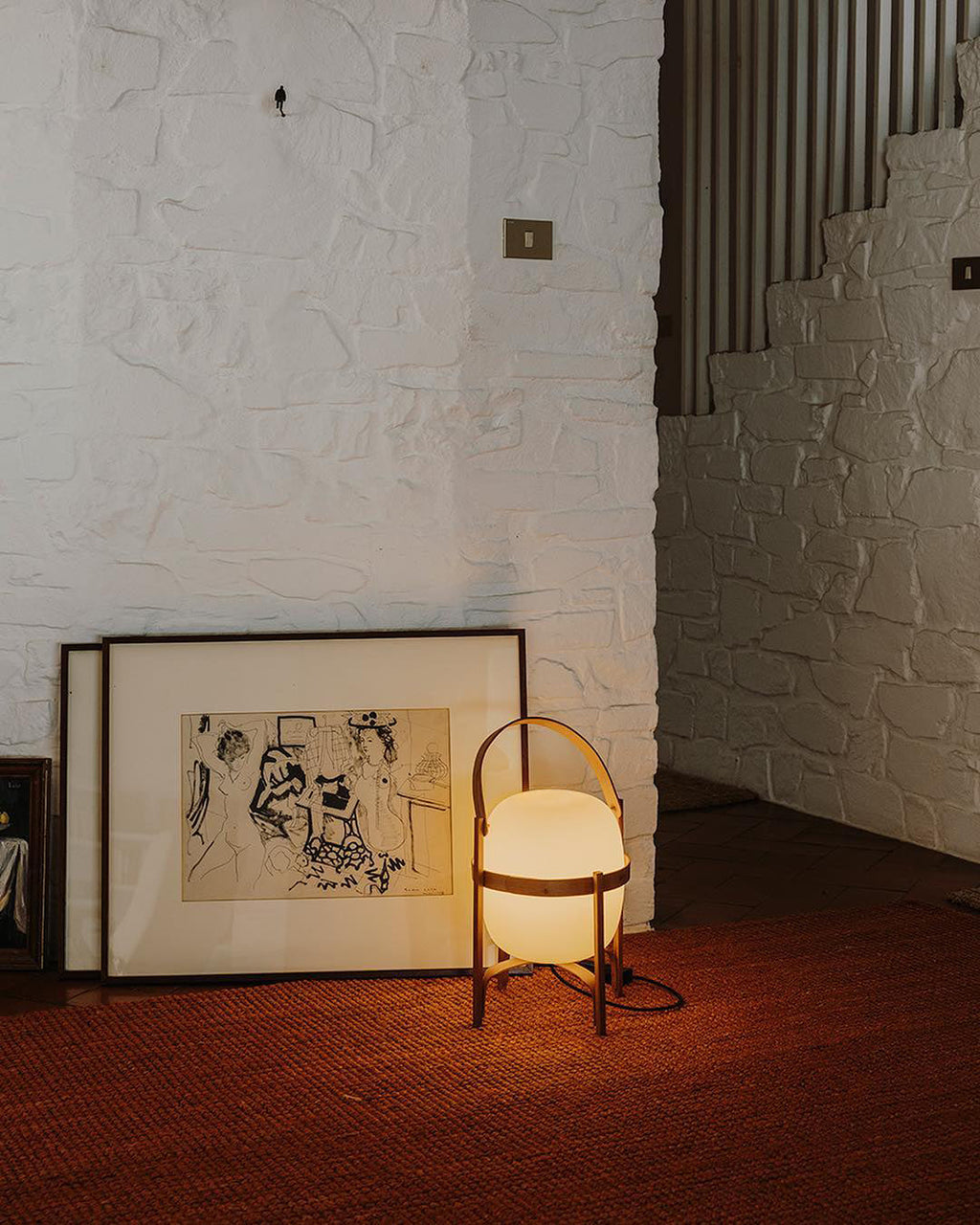 Portable Lantern Glass Table Light, Bedside Table Lamp, detail 38