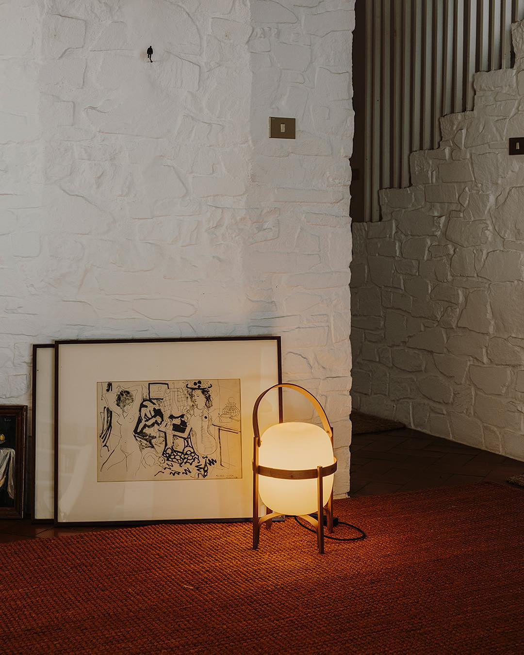 Portable Lantern Glass Table Light, Bedside Table Lamp, detail 38
