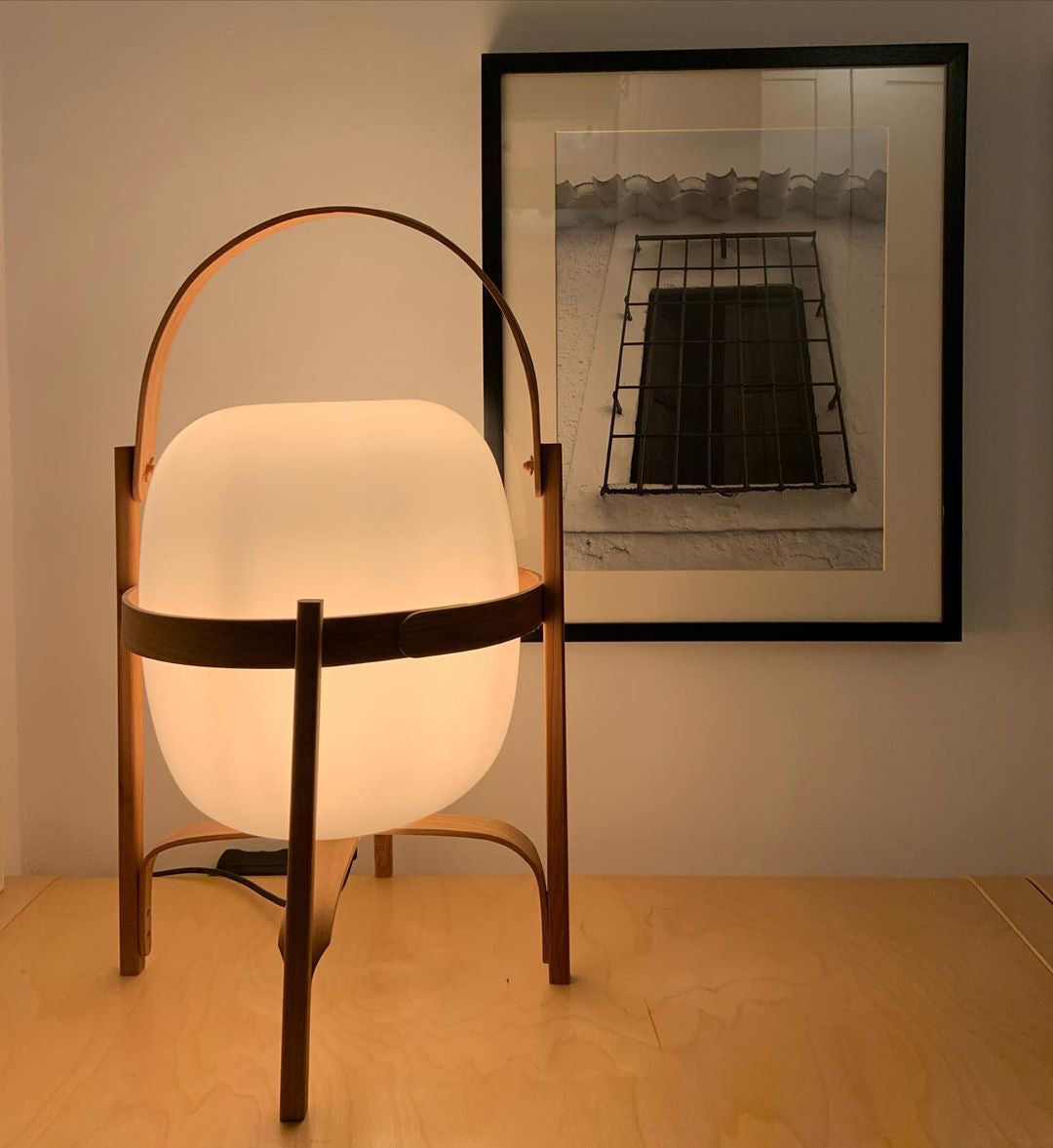 Portable Lantern Glass Table Light, Bedside Table Lamp, detail 39