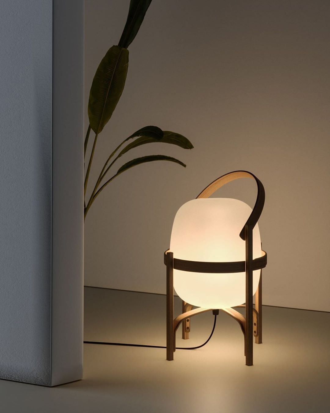 Portable Lantern Glass Table Light, Bedside Table Lamp, detail 11