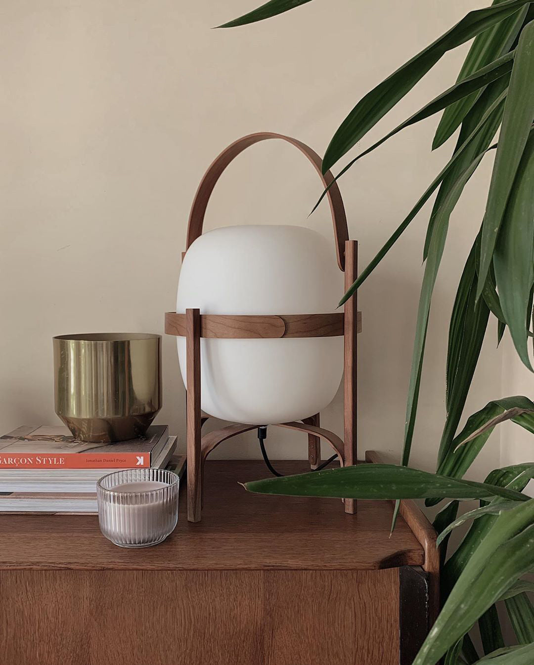Portable Lantern Glass Table Light, Bedside Table Lamp, detail 36