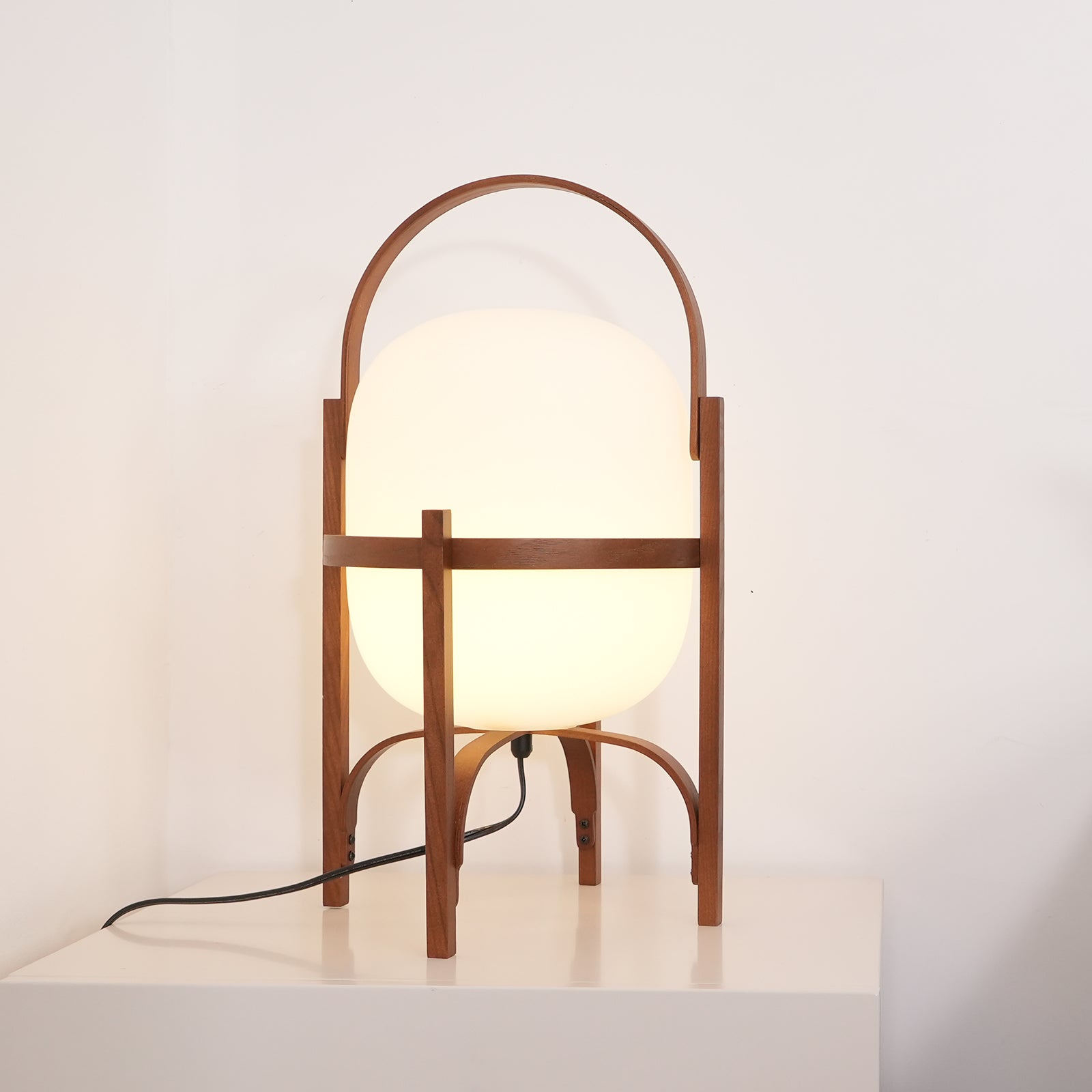 Portable Lantern Glass Table Light, Bedside Table Lamp, detail 61
