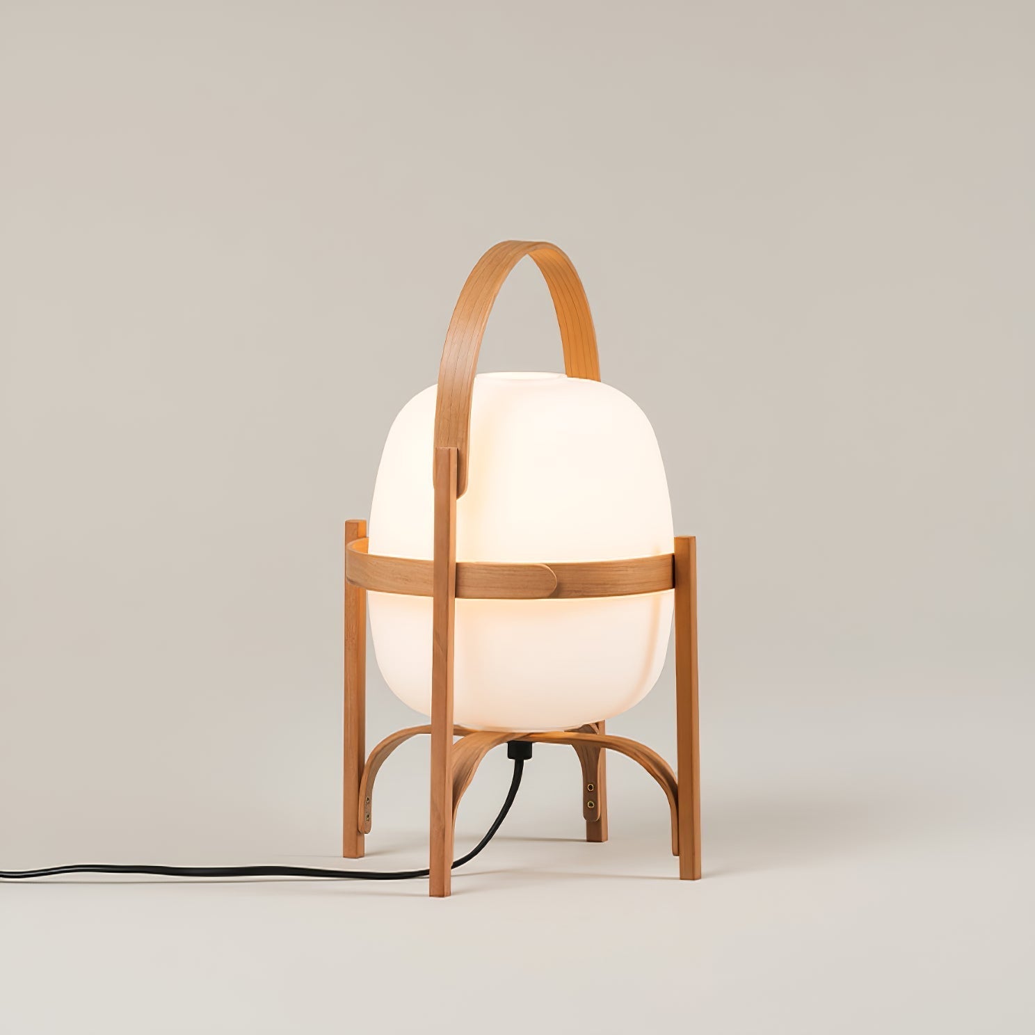 Portable Lantern Glass Table Light, Bedside Table Lamp, detail 55