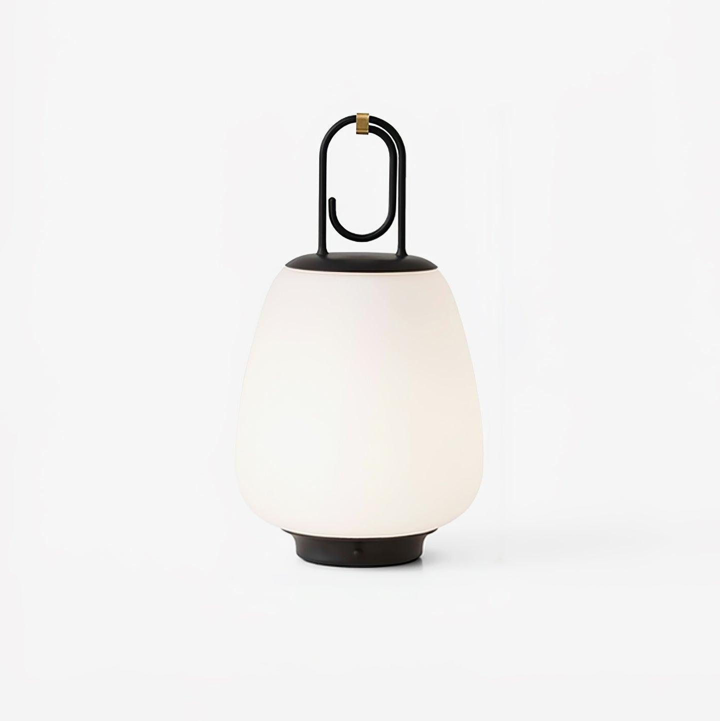 Hyggelite Lantern Table Light, Bedside Table Lamp, Metal, ∅ 6.3″ x H 11″