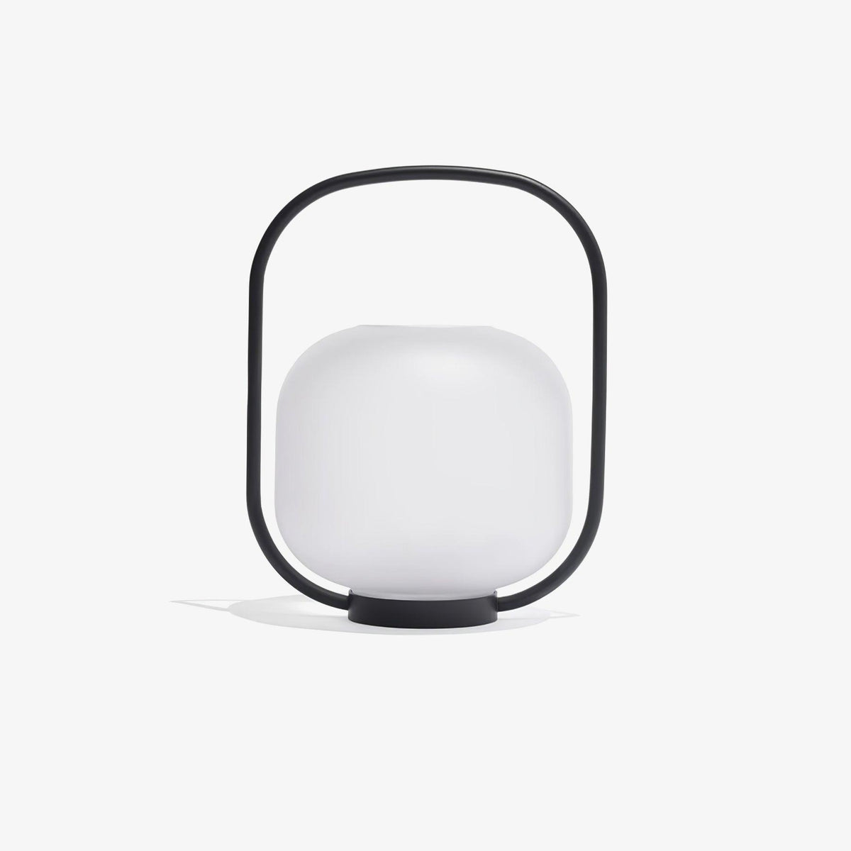 Portable Lantern Exterior Table Light, Outdoor Wall Light, Metal, ∅ 12.2″ x H 15.4″