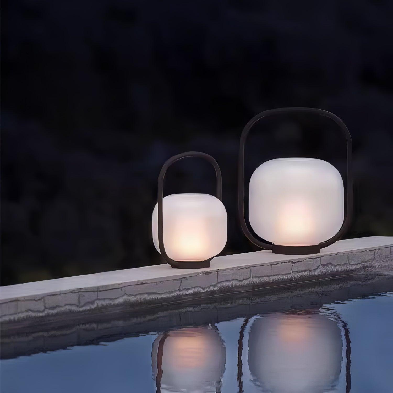 Portable Lantern Exterior Table Light, Outdoor Wall Light, detail 3
