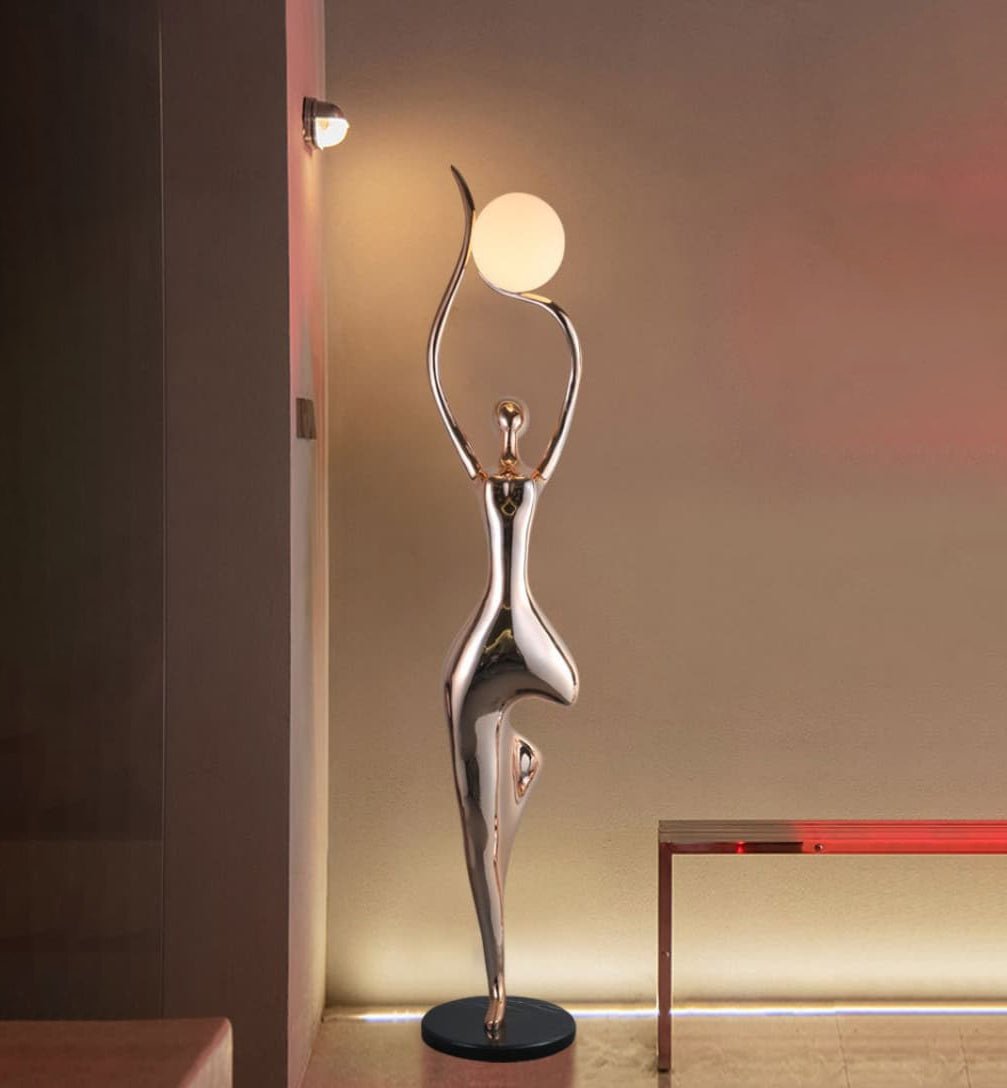 Pose Yoga Sculpture Floor Light, Floor Lamp, detail 4