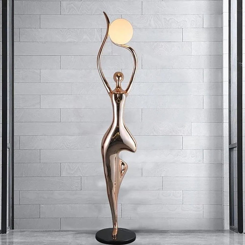 Pose Yoga Sculpture Floor Light, Floor Lamp, detail 2