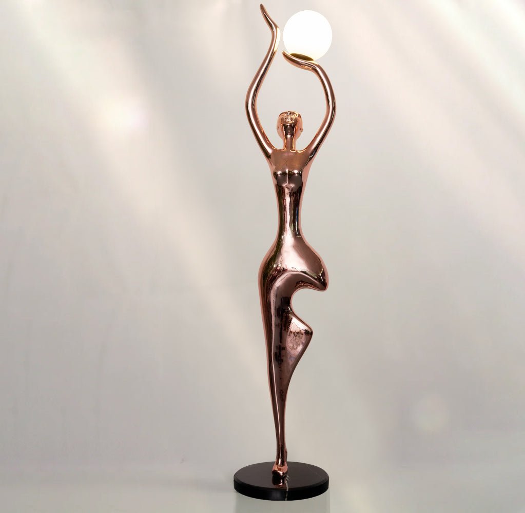 Pose Yoga Sculpture Floor Light, Floor Lamp, detail 7