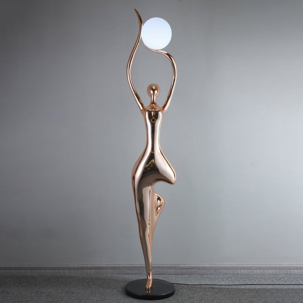 Pose Yoga Sculpture Floor Light, Floor Lamp, detail 11