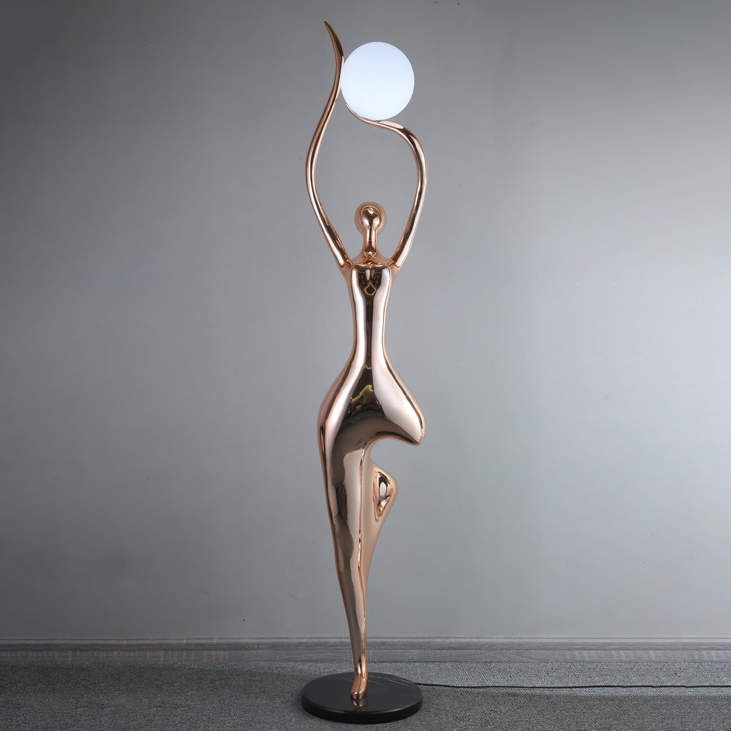 Pose Yoga Sculpture Floor Light, Floor Lamp, detail 11