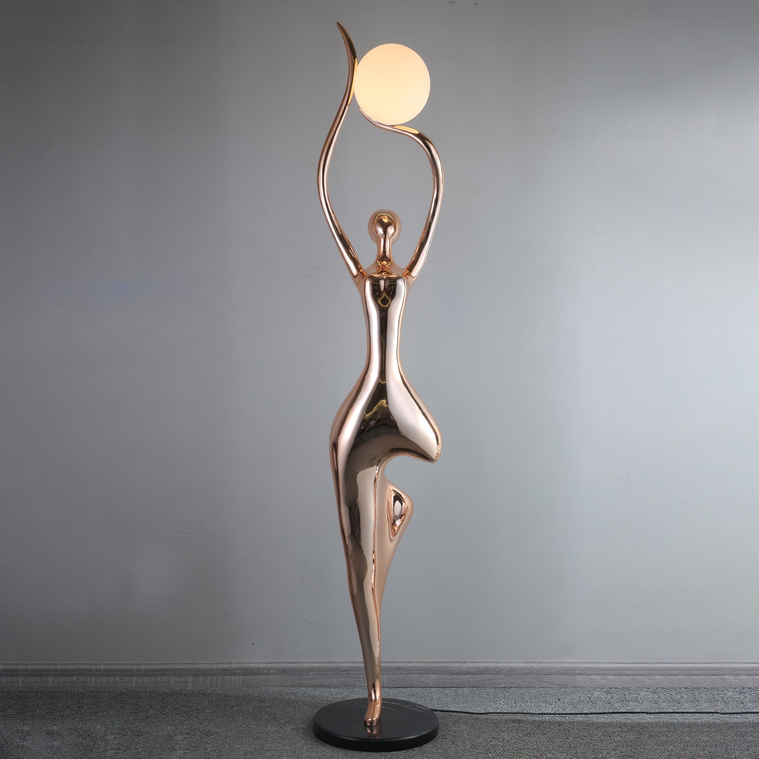 Pose Yoga Sculpture Floor Light, Floor Lamp, detail 12