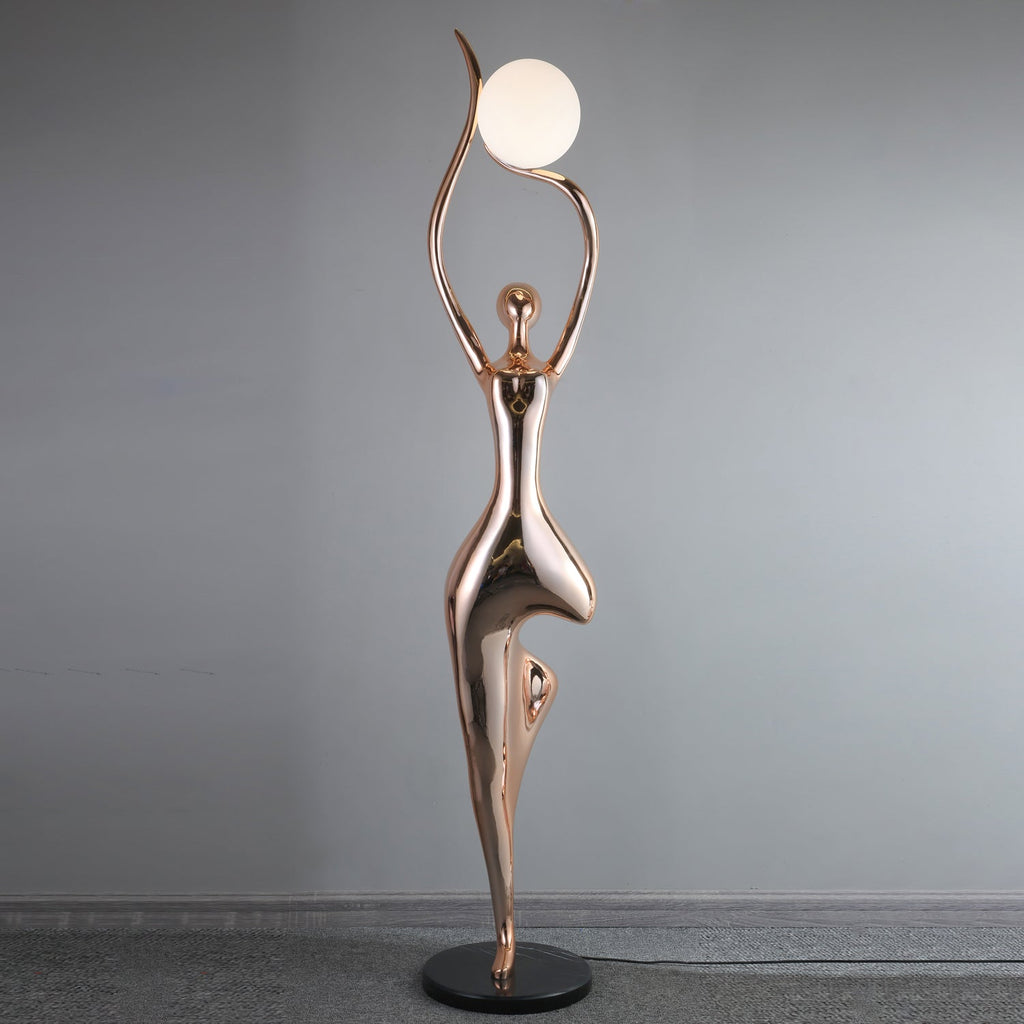 Pose Yoga Sculpture Floor Light, Floor Lamp, detail 13