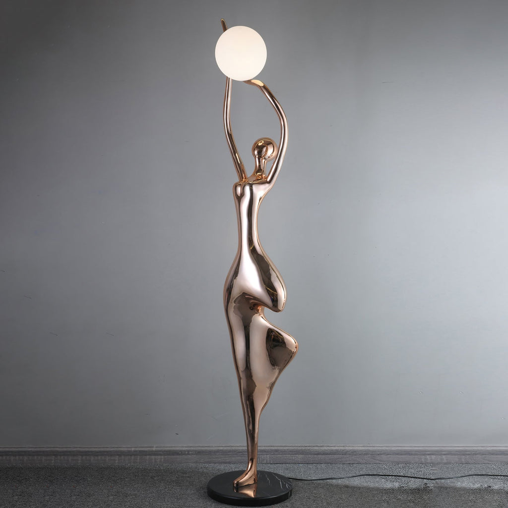 Pose Yoga Sculpture Floor Light, Floor Lamp, detail 14