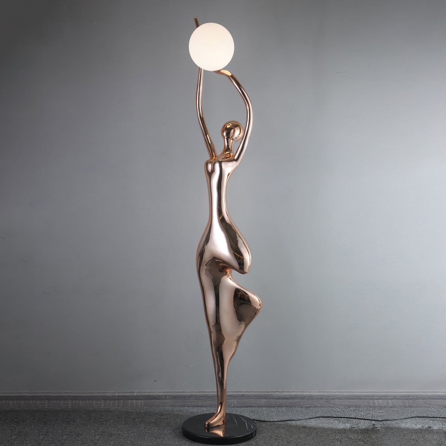 Pose Yoga Sculpture Floor Light, Floor Lamp, detail 14