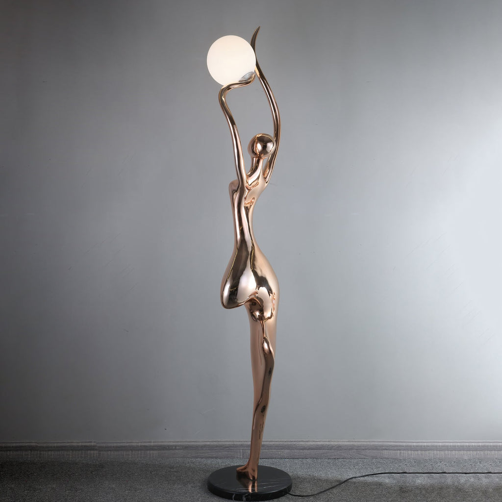 Pose Yoga Sculpture Floor Light, Floor Lamp, detail 16