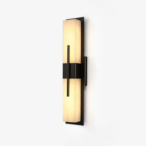 Axis Twin Alabaster Wall Light, Hardwired Wall Sconce, detail 2