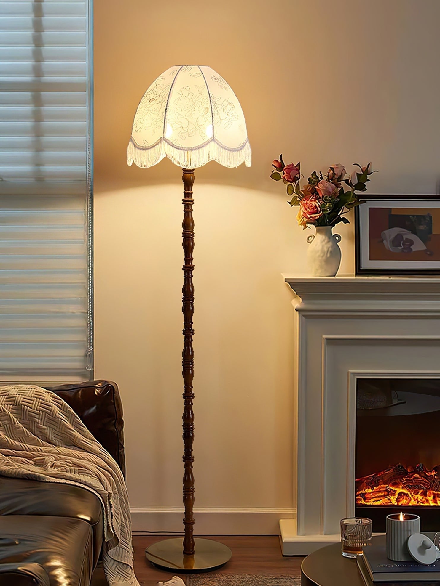 Printed Tassel Floor Light, Floor Lamp, detail 5