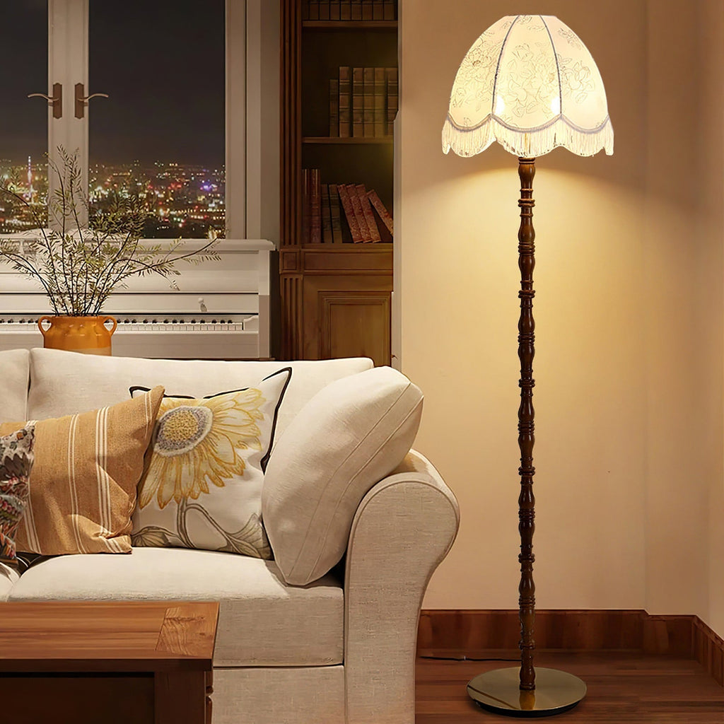 Printed Tassel Floor Light, Floor Lamp, detail 4