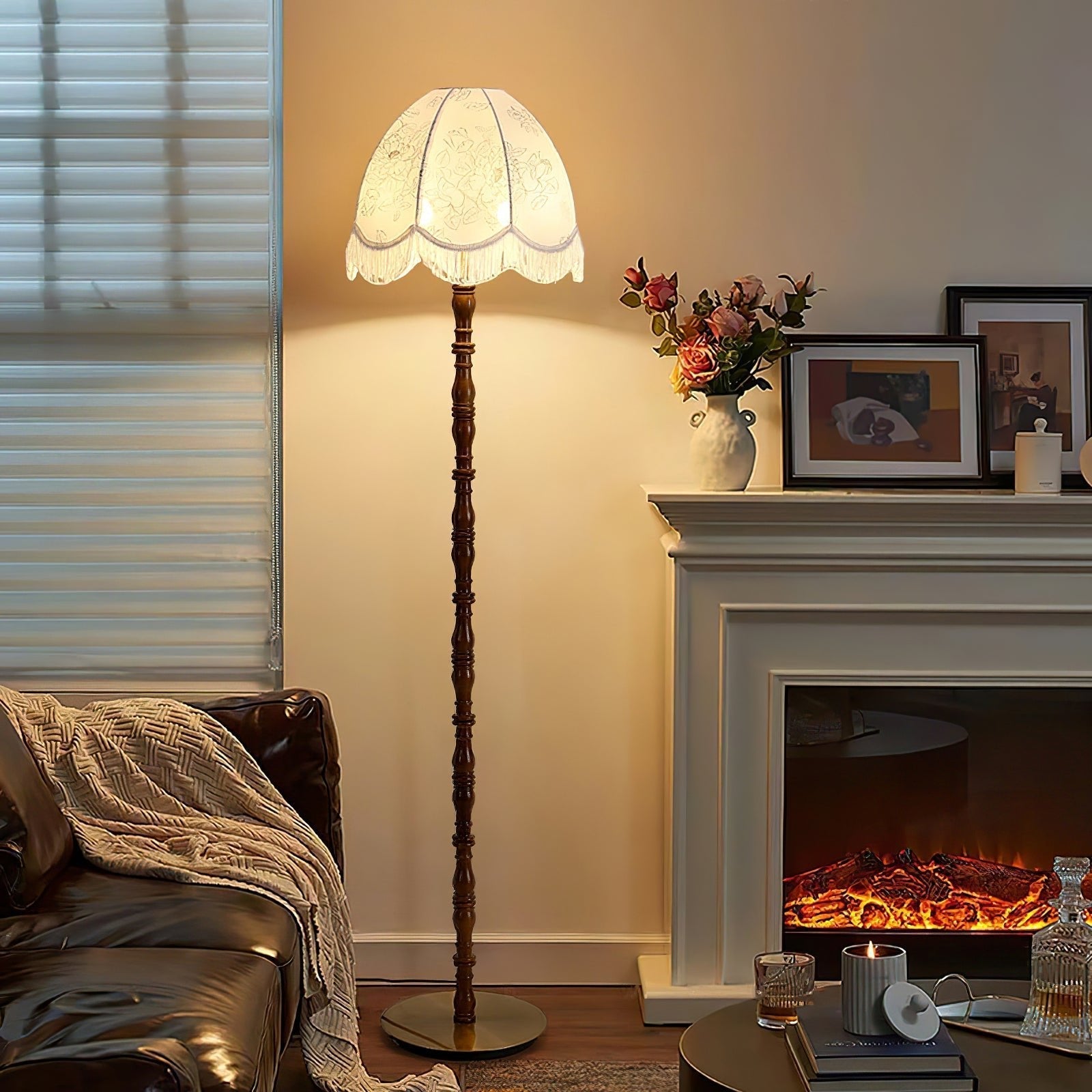 Printed Tassel Floor Light, Floor Lamp, detail 2