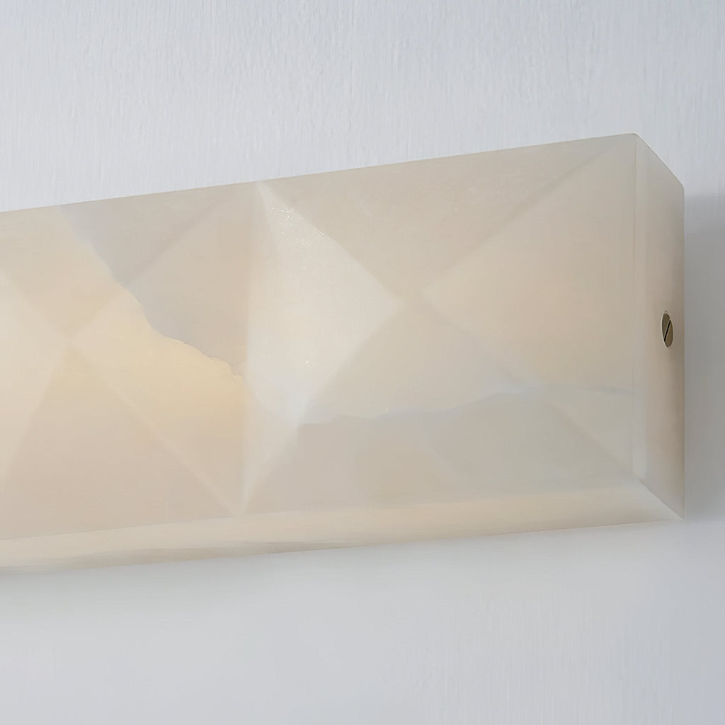 Prism Alabaster Wall Light, Hardwired Wall Sconce, detail 11