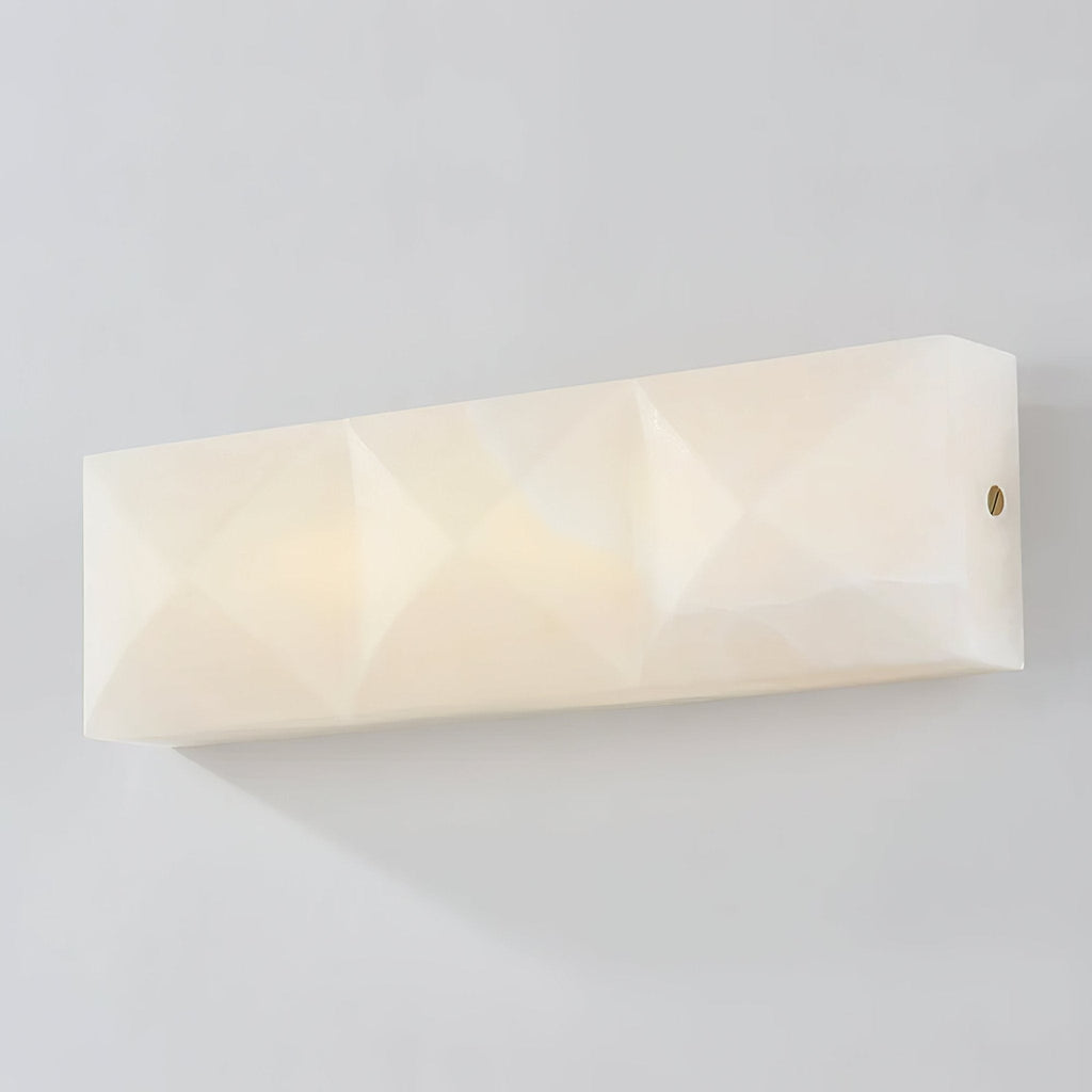 Prism Alabaster Wall Light, Hardwired Wall Sconce, detail 13