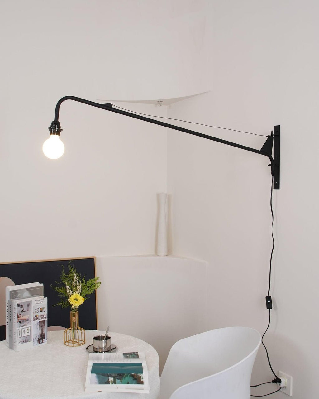 Prouve Petite Potence Wall Light, Plug-In Wall Sconce, detail 20