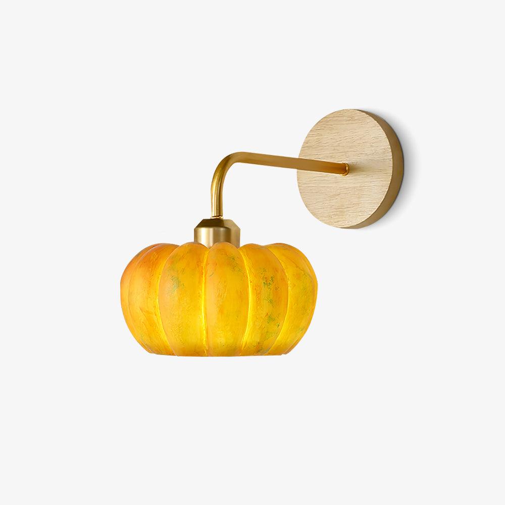 Pumpkin Wall Light, Hardwired Wall Sconce, detail 2
