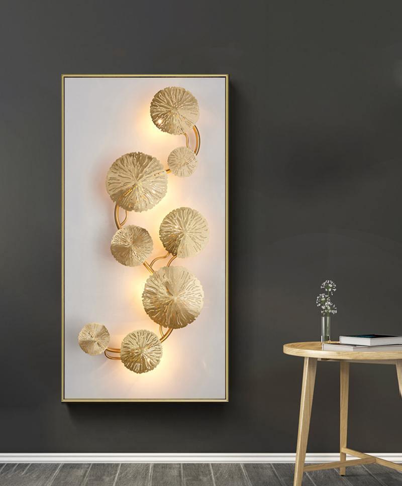 Lotus Leaf Wall Light - Model F: W 12.2 x H 30.3 Stainless steel, Hardwired Wall Sconce, detail 11