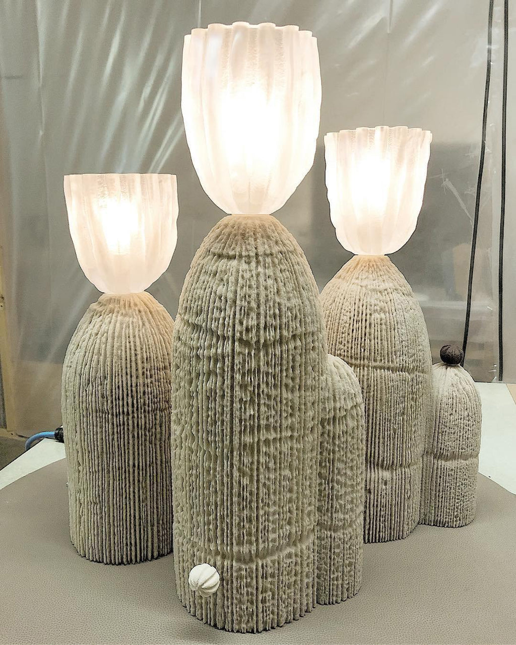 Glass RBS Reading Light Cactus Lamp, Bedside Table Lamp, detail 13
