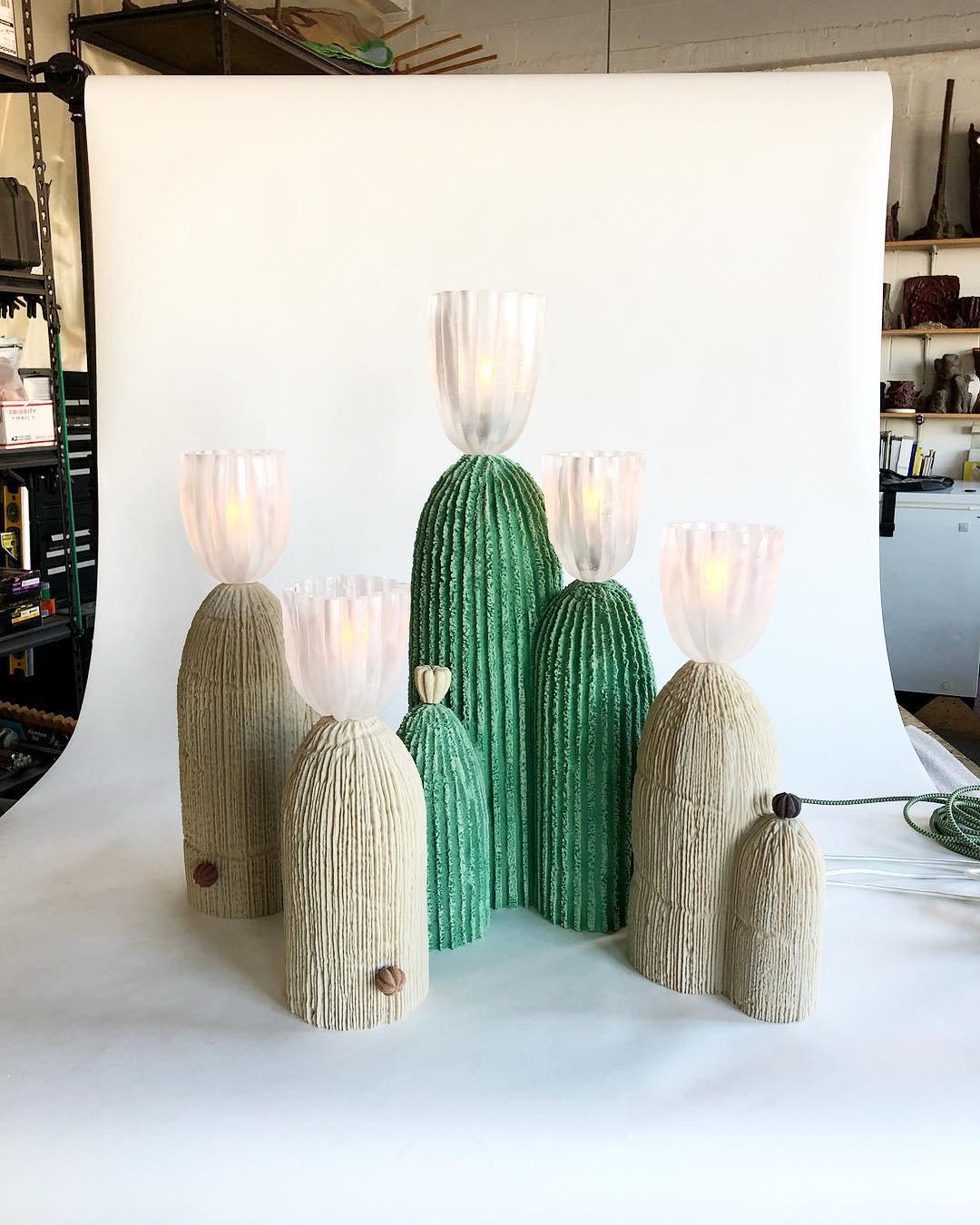Glass RBS Reading Light Cactus Lamp, Bedside Table Lamp, detail 14