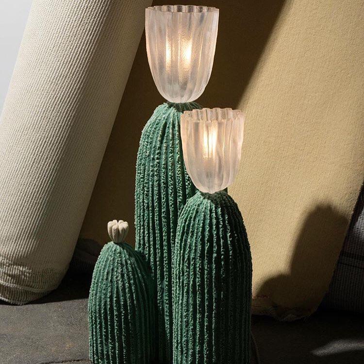 Glass RBS Reading Light Cactus Lamp, Bedside Table Lamp, detail 5