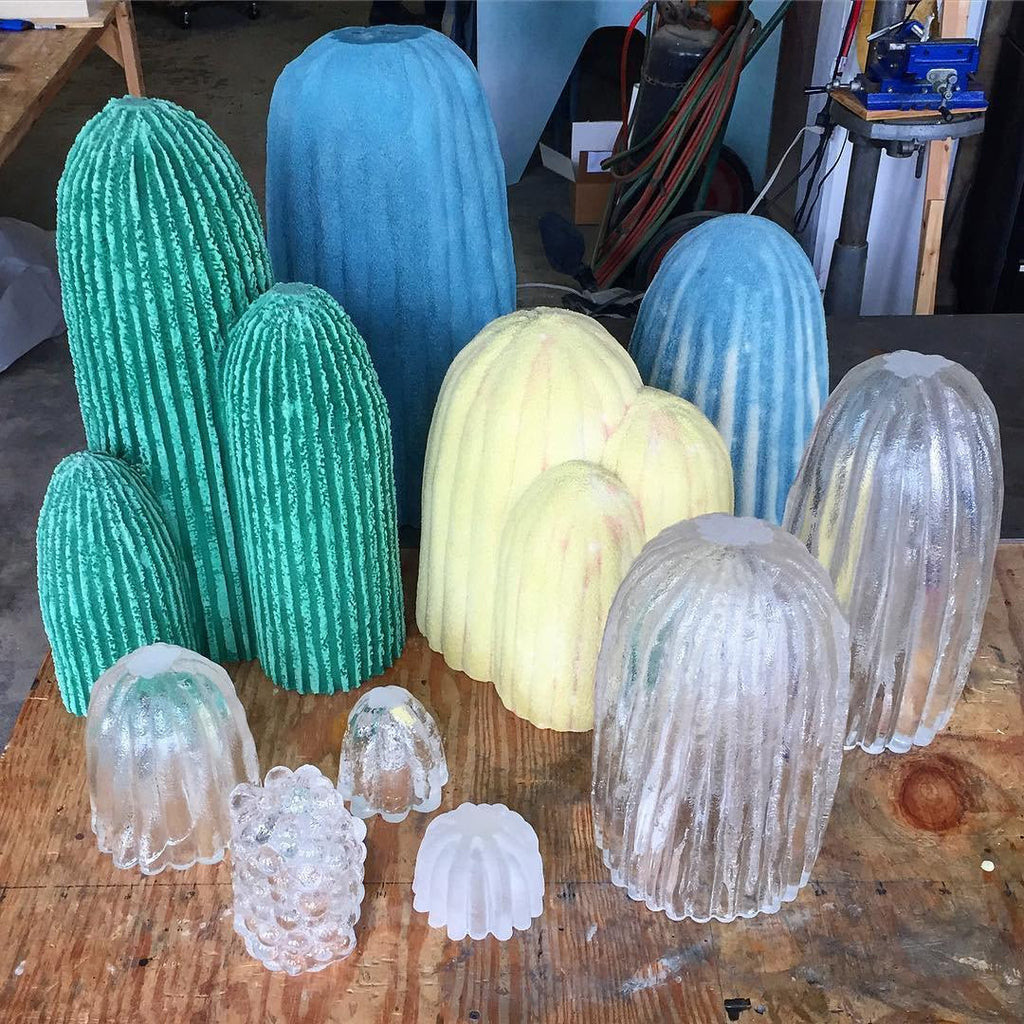Glass RBS Reading Light Cactus Lamp, Bedside Table Lamp, detail 9