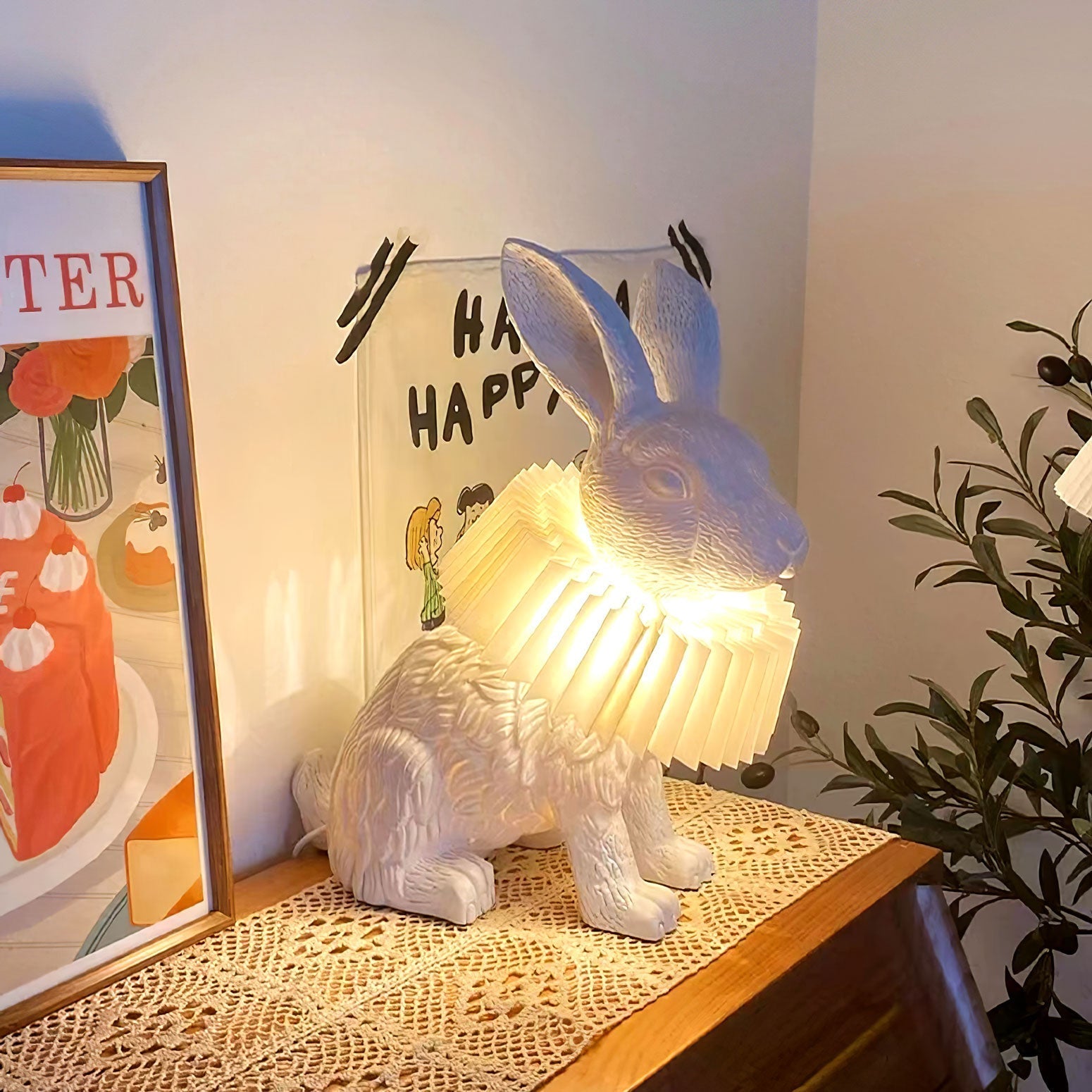 Rabbit X Table Light, Bedside Table Lamp, detail 2