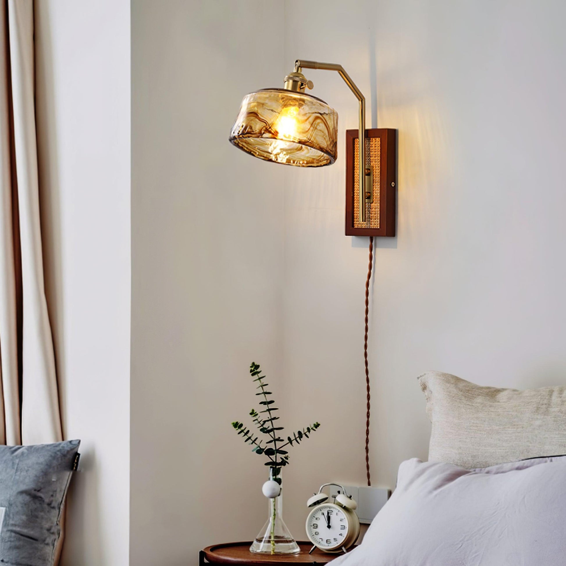 Rafi Wall Light, Plug-In Wall Sconce, detail 8