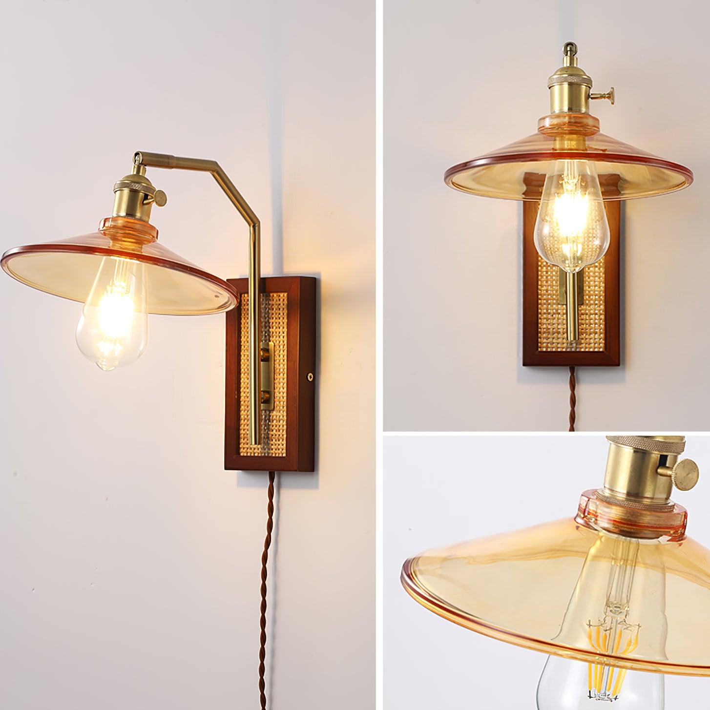 Rafi Wall Light, Plug-In Wall Sconce, detail 18