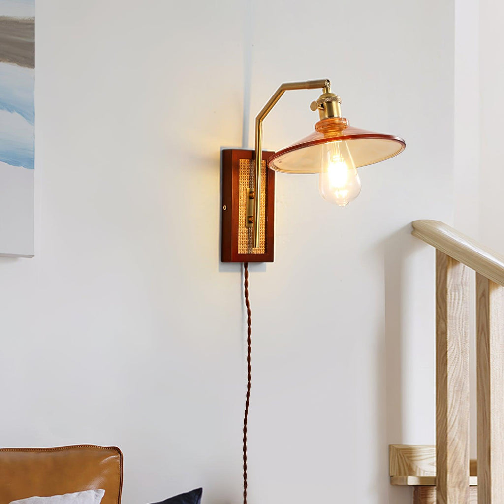 Rafi Wall Light, Plug-In Wall Sconce, detail 9