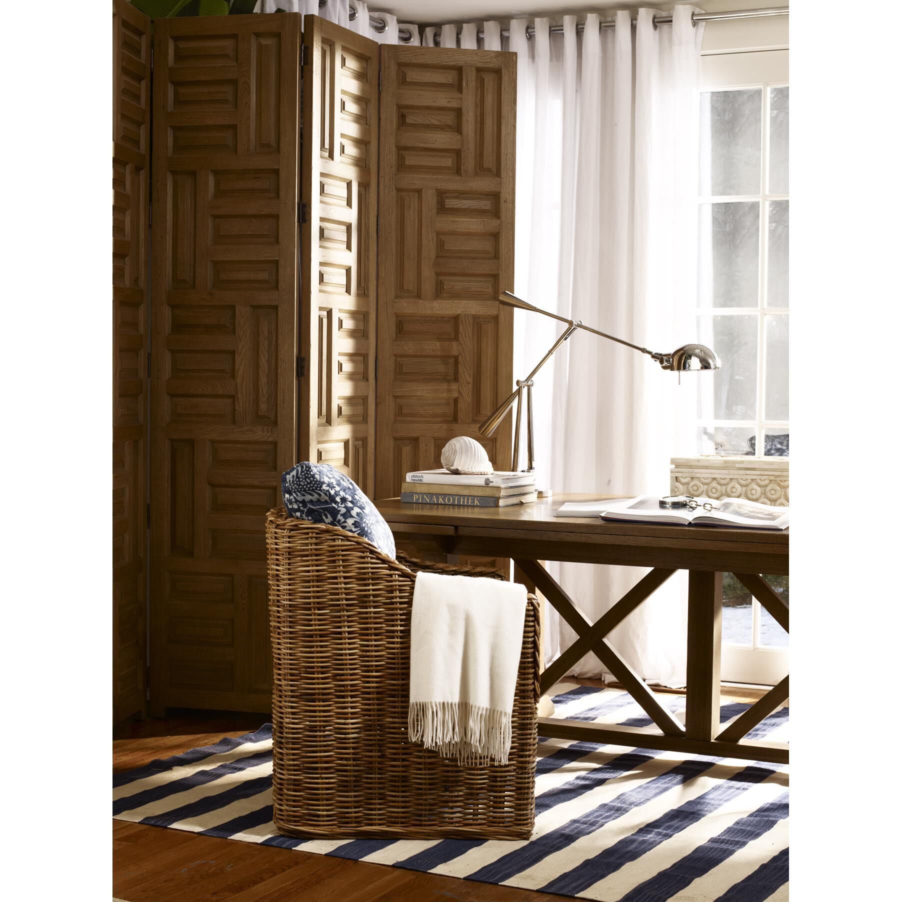 Equilibrium 45 Inch Desk Light, Bedside Table Lamp, detail 7