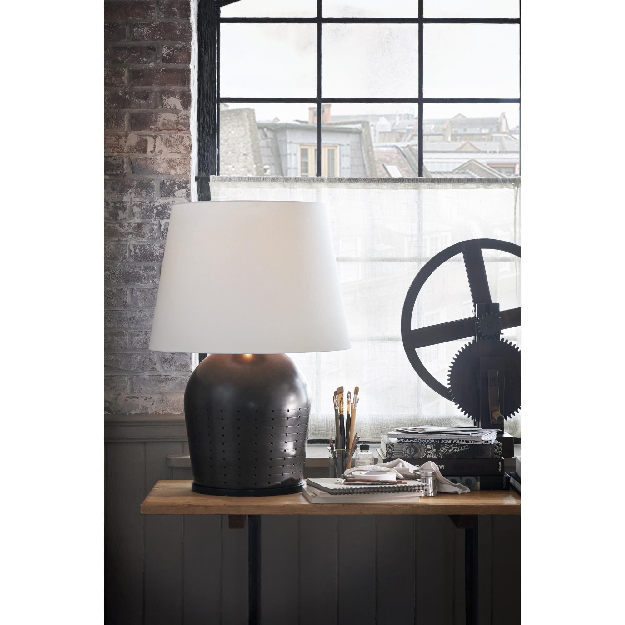 Halifax 36 Inch Table Light, Bedside Table Lamp, detail 5