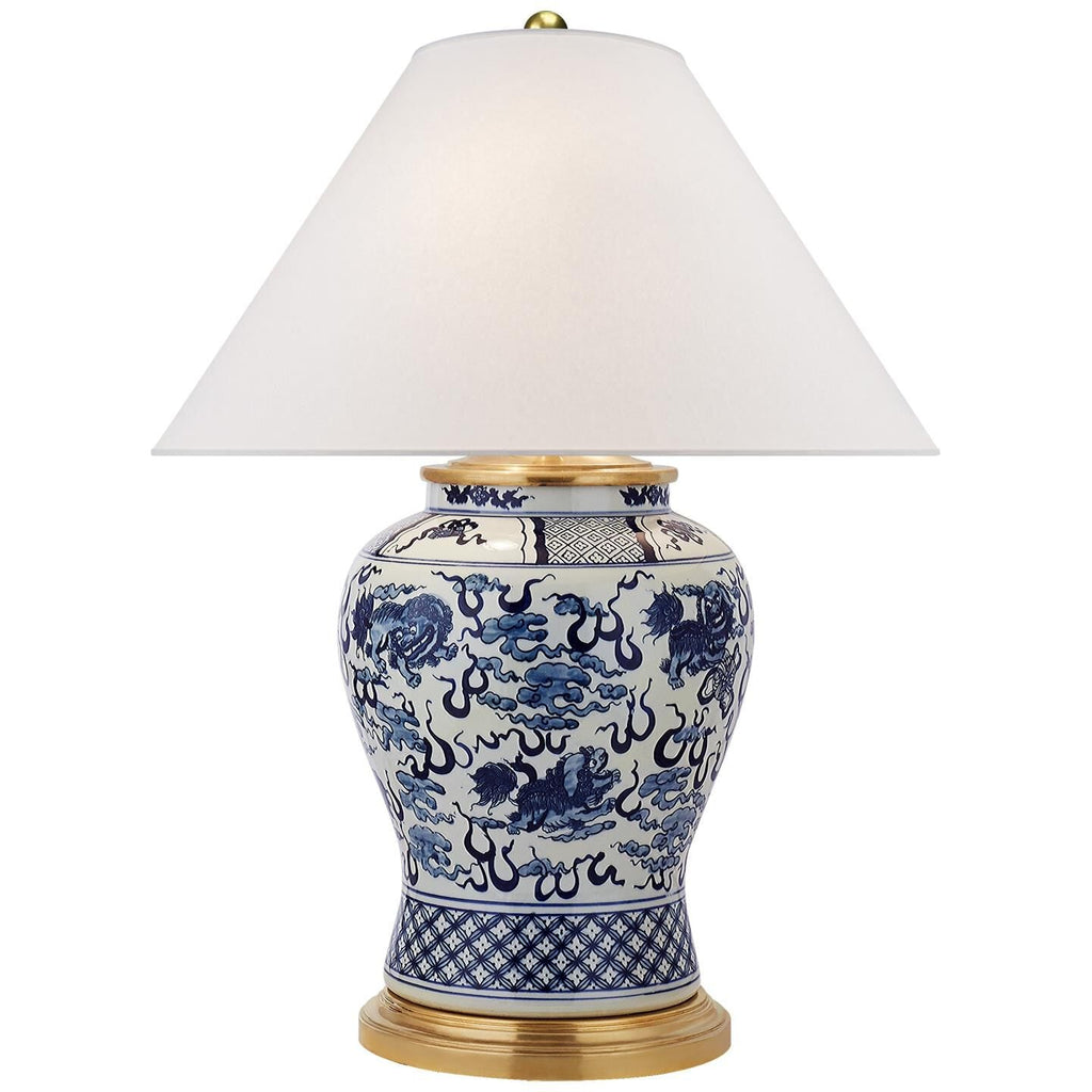 Foo Dog 28 Inch Table Light, Bedside Table Lamp, Height: 28.0 Inches