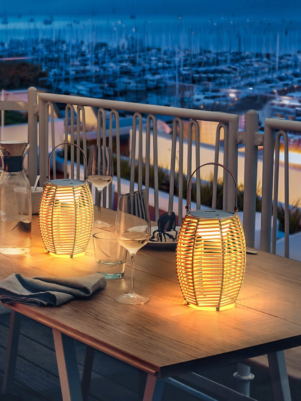 Lantern Built-in Battery Table Light, Bedside Table Lamp, detail 15