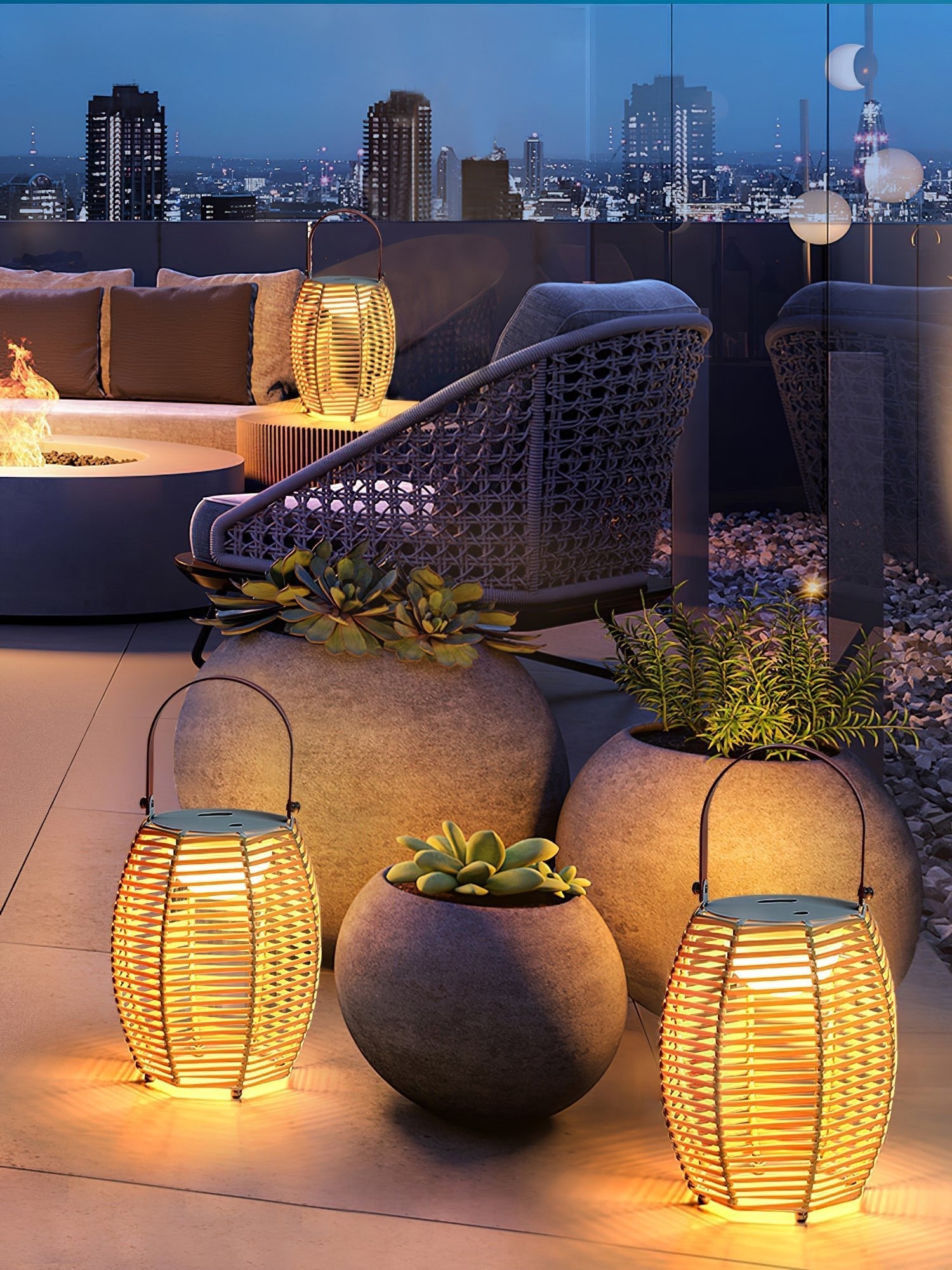 Lantern Built-in Battery Table Light, Bedside Table Lamp, detail 21
