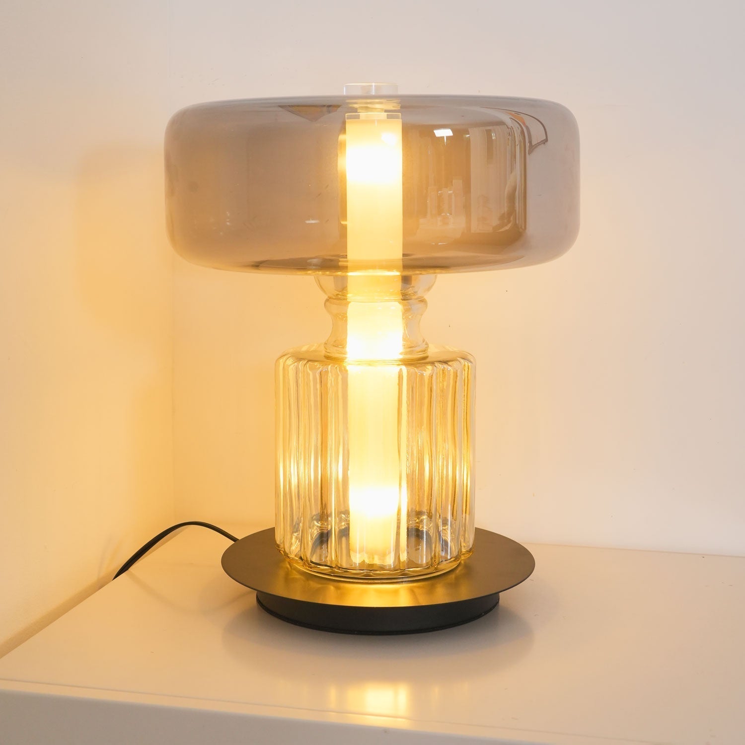 Rapanui Table Light, Bedside Table Lamp, Iron, Dia 29cm x H 35cm