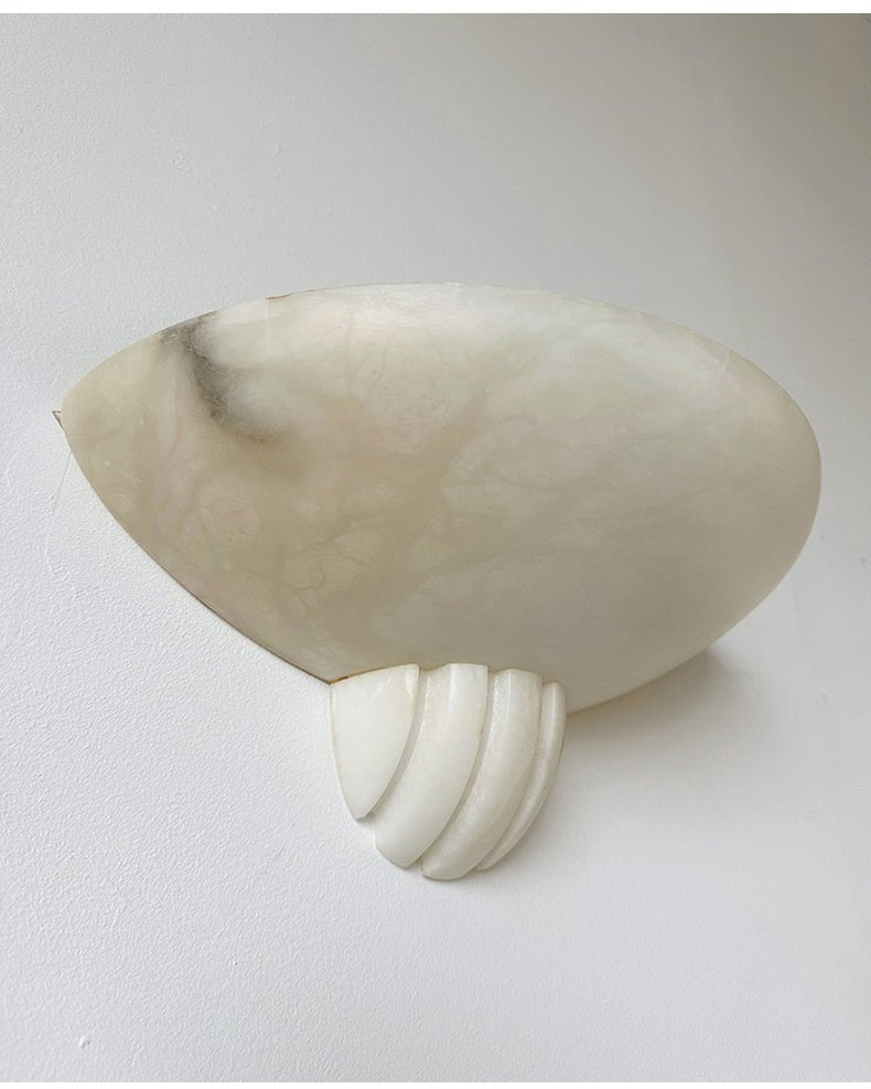 Rare Alabaster Wall Light, Hardwired Wall Sconce, detail 19