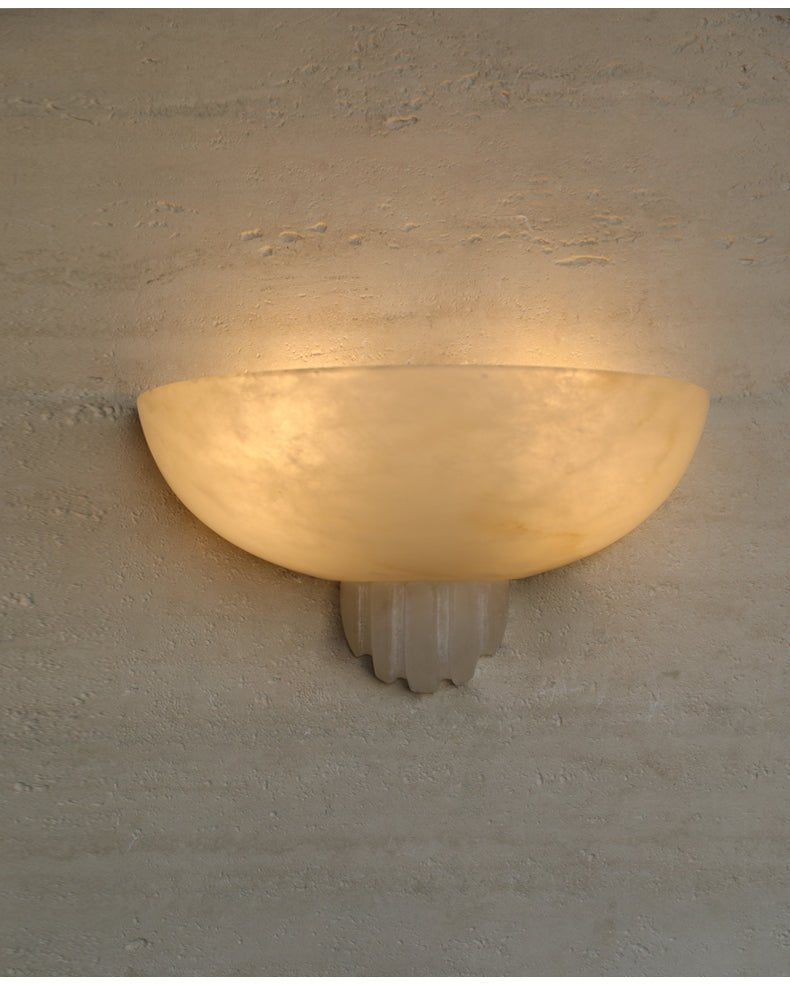 Rare Alabaster Wall Light, Hardwired Wall Sconce, detail 21