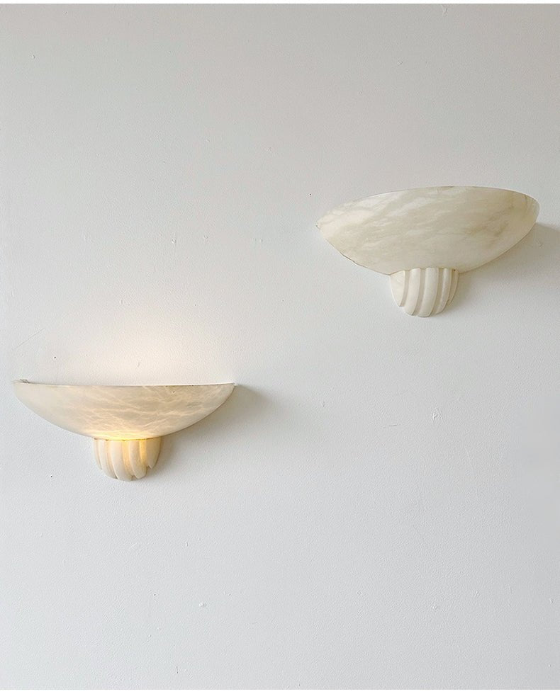 Rare Alabaster Wall Light, Hardwired Wall Sconce, detail 22