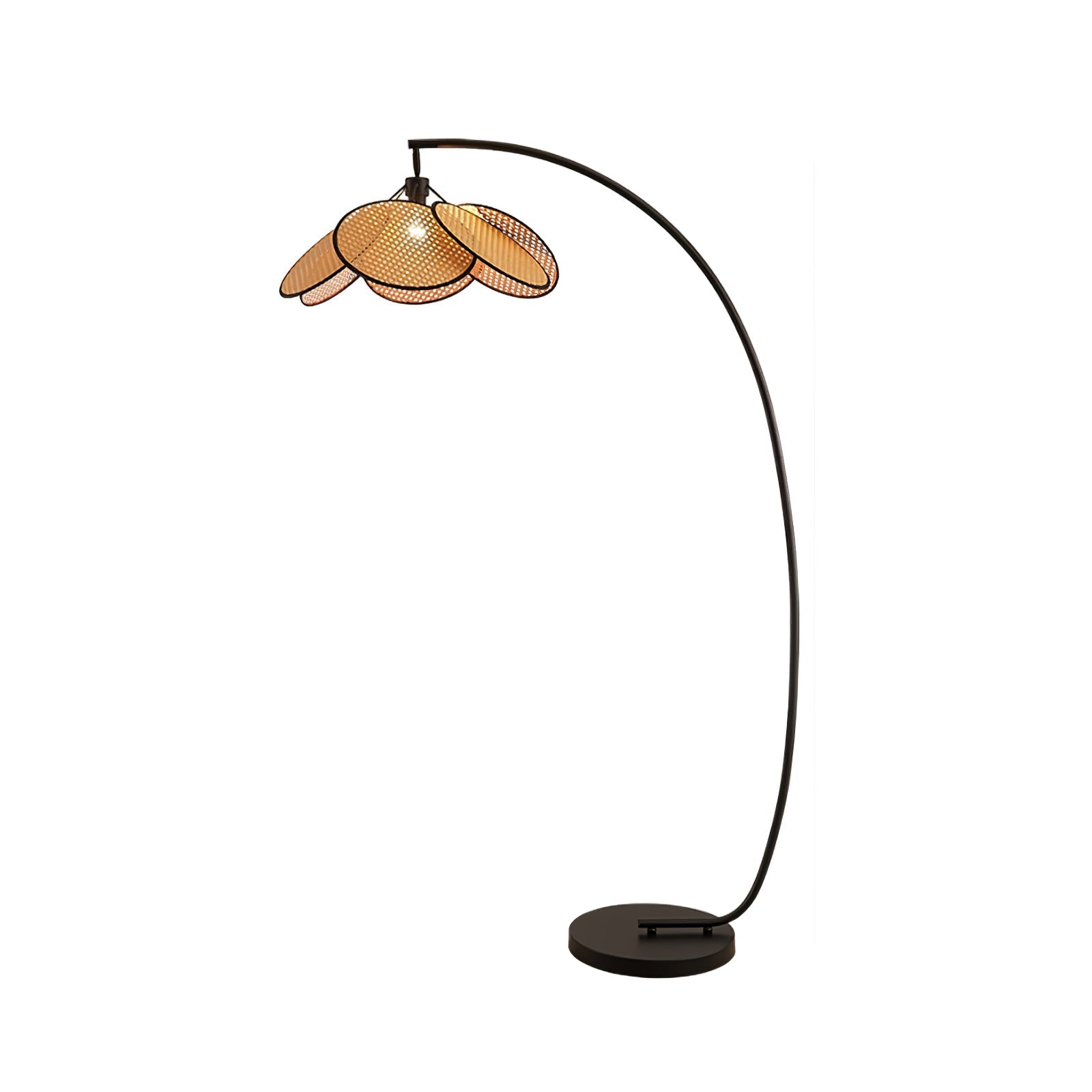 Rattan Bloom Arc Floor Light, Floor Lamp, detail 6